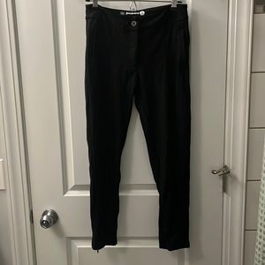 Betabrand yoga dress pants Moto motorcycle ponte ankle zip zippered small skinny